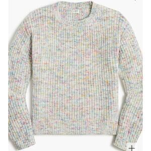 J. Crew Chenille Boxy Crew Sweater, Medium